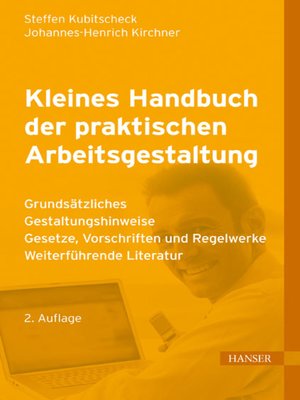 cover image of Kleines Handbuch der praktischen Arbeitsgestaltung